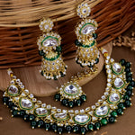 Load image into Gallery viewer, Yusra Choker Set With Jhumka And Mangtika
