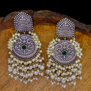 Uneza  Moti  Brass Earrings