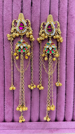 Load image into Gallery viewer, Gungun Kashmiri Brass Earrings
