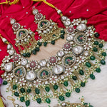 Load image into Gallery viewer, Laina Polki Semi Bridal Necklace