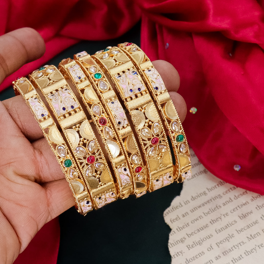 Ruchita Rajwadi 6 Bangles Set
