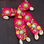 Load image into Gallery viewer, Navratri Special Pink Handwork Bow