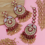 Load image into Gallery viewer, Uzma Pakistani Earrings And Mangtika

