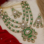 Celebrity Inspired Layered Statement Necklace With Earrings