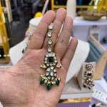 Load image into Gallery viewer, Rashmi Kundan Polki Semi Bridal Choker Set
