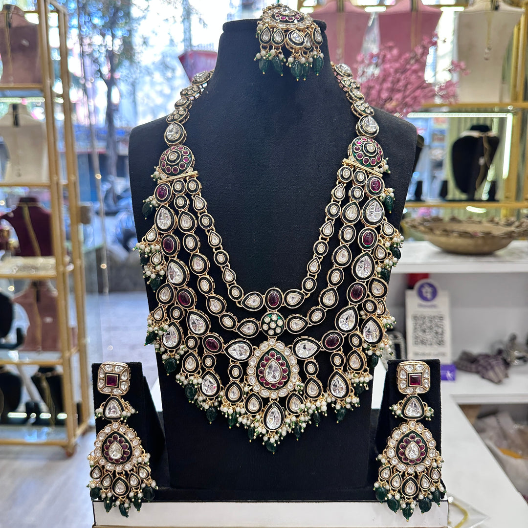 Saadia Layered Kundan Polki Necklace