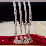 Load image into Gallery viewer, Diamond Bangles With Latakan Set of 4