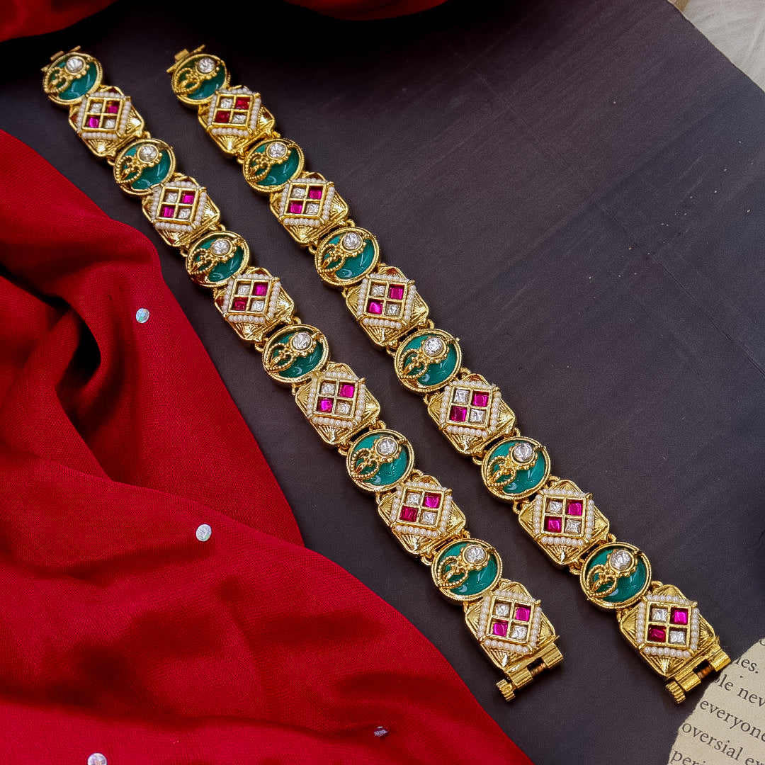 Rupaz Gajra Bracelet Cum Kada- Pair