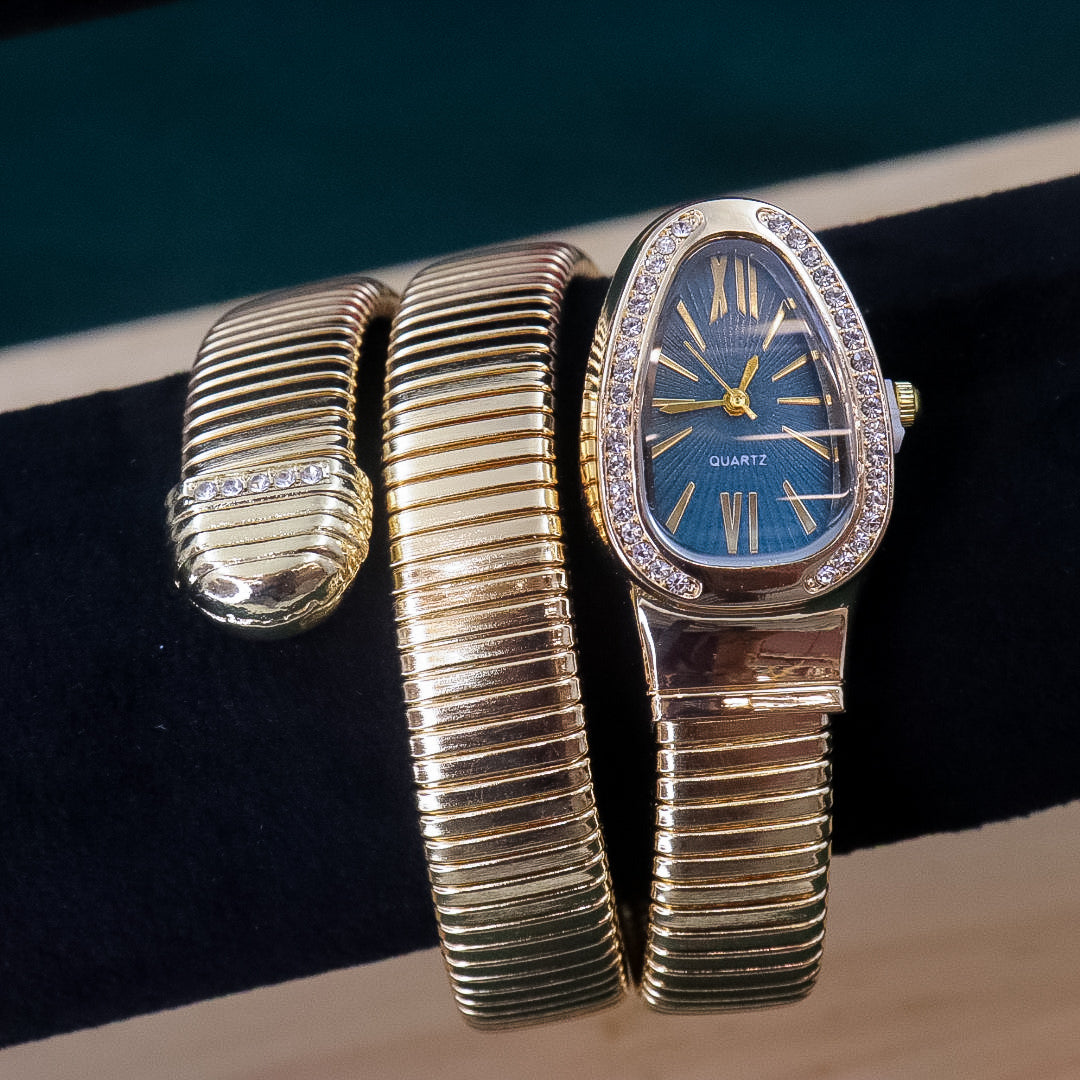 Stainless Steel Spiral Watch