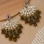 Load image into Gallery viewer, Mirror Earrings - Mahendi Colour
