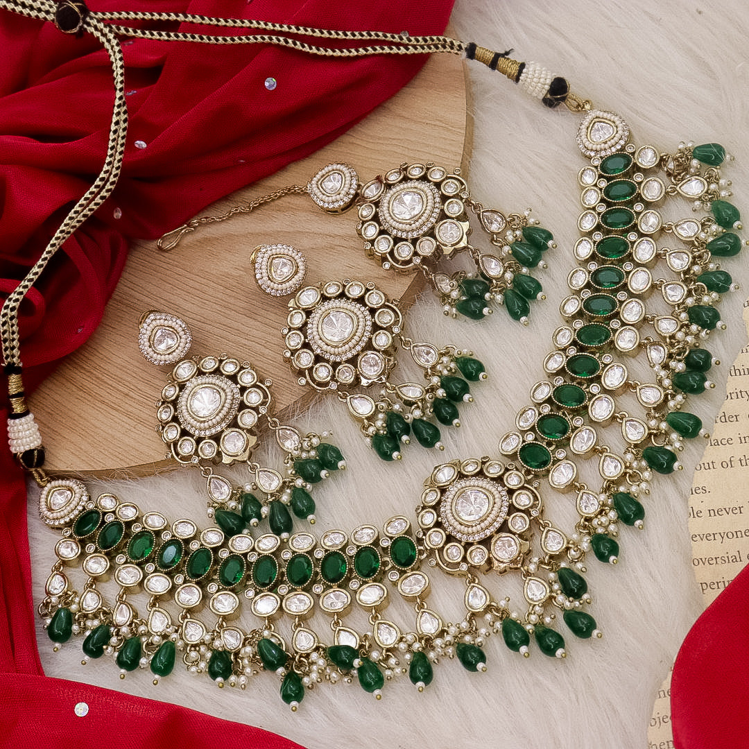 Emerald Moissanite Set