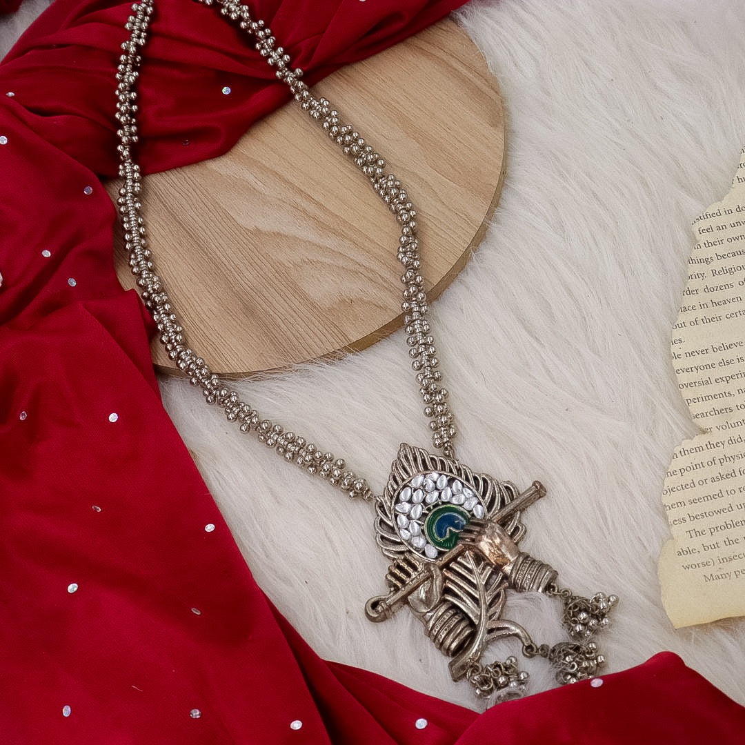 Peacock Long Necklace