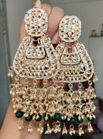 Load image into Gallery viewer, Lehriya Earrings-Green
