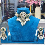 Load image into Gallery viewer, Peacock Moissianite Set -Dark Green