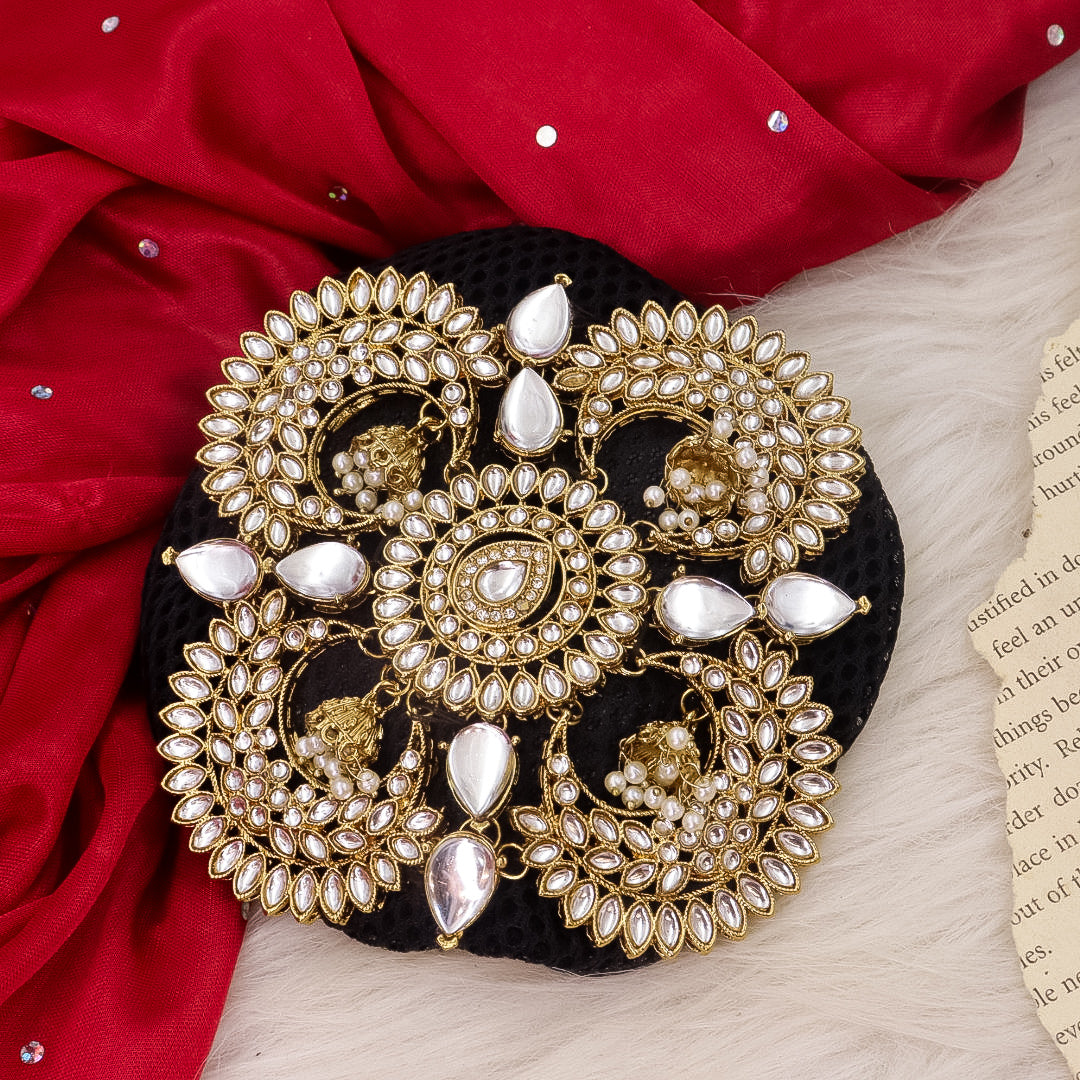 Fiza Premium Kundan Hair Bun