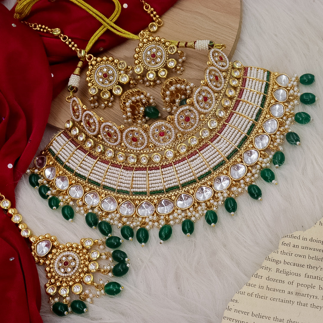 Veena Semi Bridal Necklace