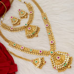 Load image into Gallery viewer, Tatna Rajwadi Swaroski Long And Short Combo