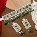 Load image into Gallery viewer, Vanshi Cloth Choker- Green
