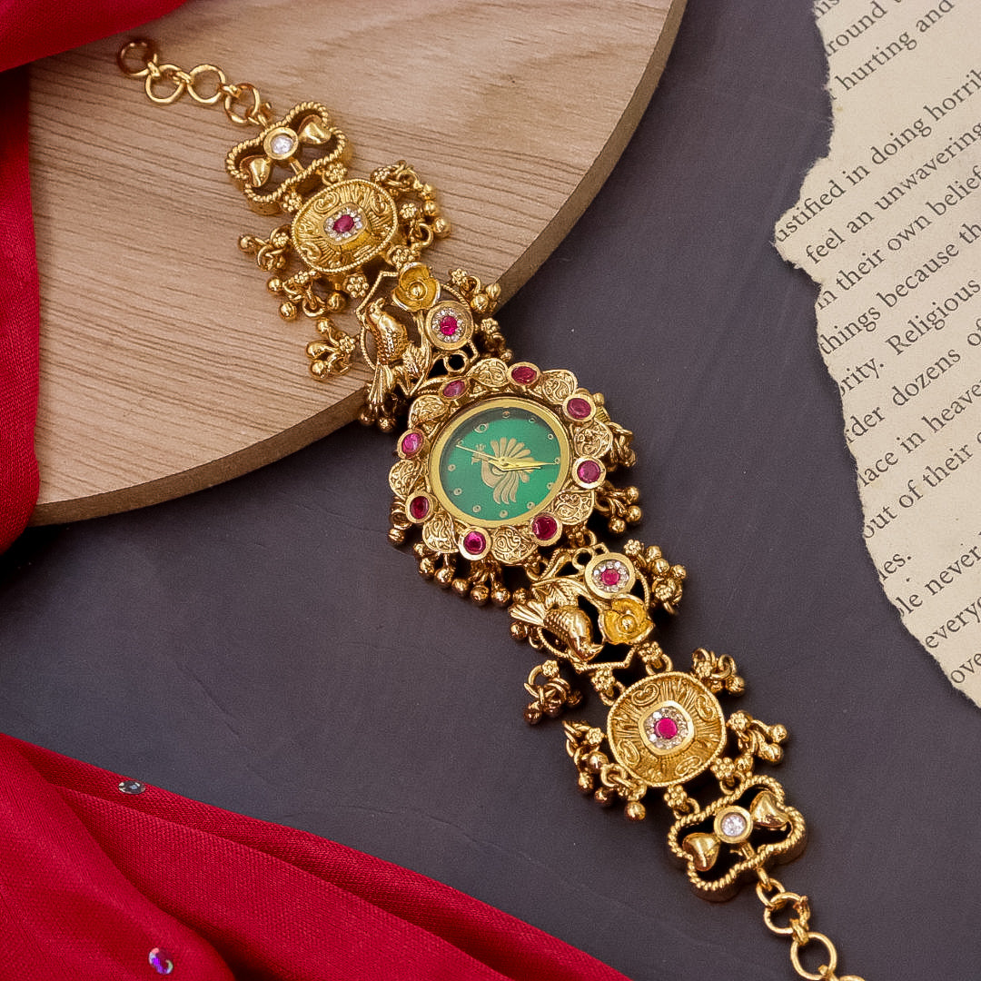 Jinal  Brass Watch