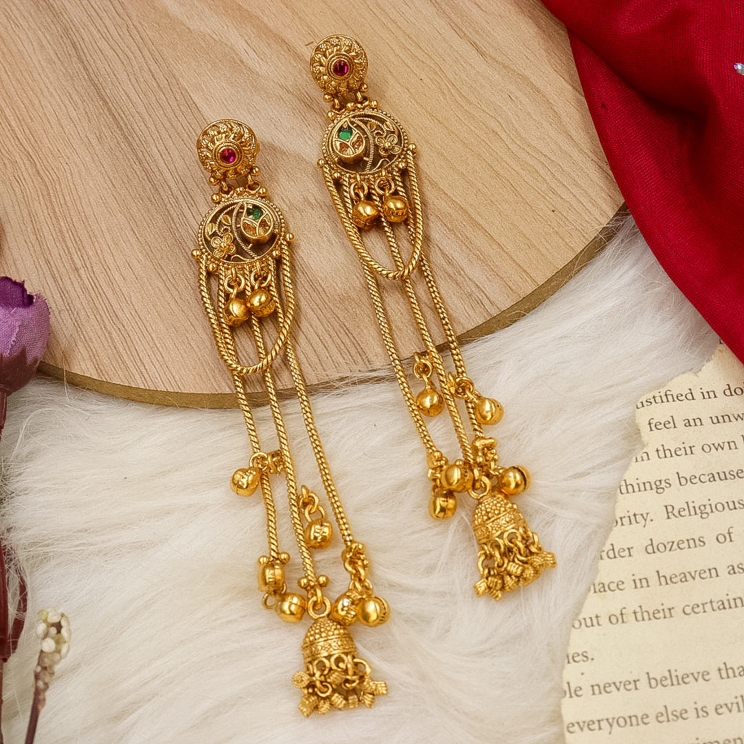 Virushka Kashmiri Ghungroo Earring