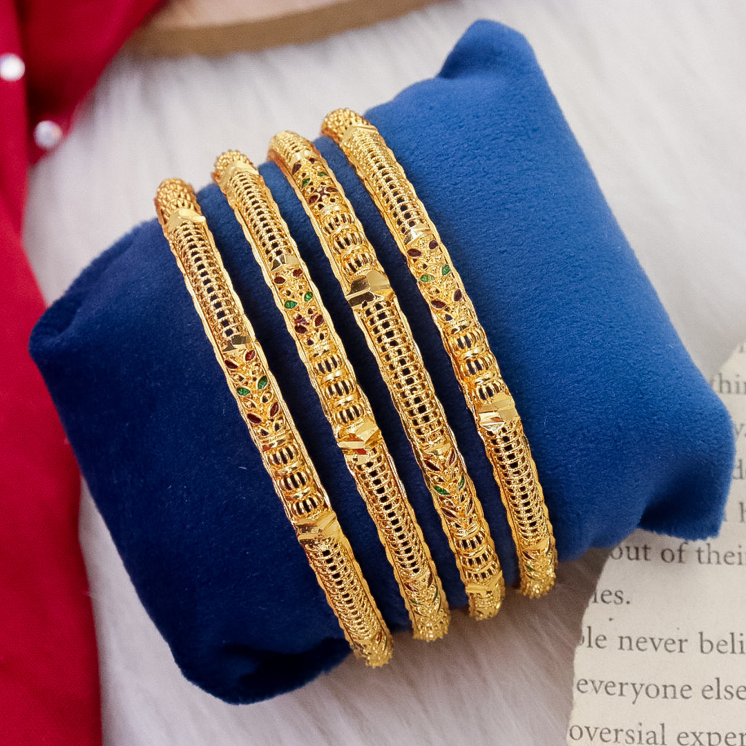 Bhavin Golden 4 Bangles