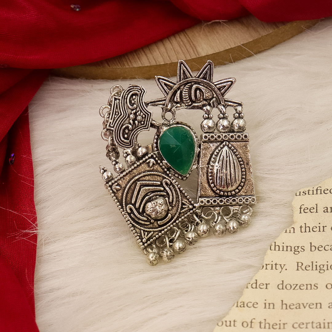 Siya German Silver Ring