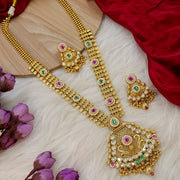 Dipika Rajkot Style Long Rajwadi Chandanhaar Set