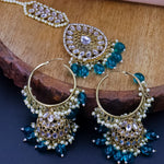 Load image into Gallery viewer, Muskan Hoop Jhumka With Mangtika
