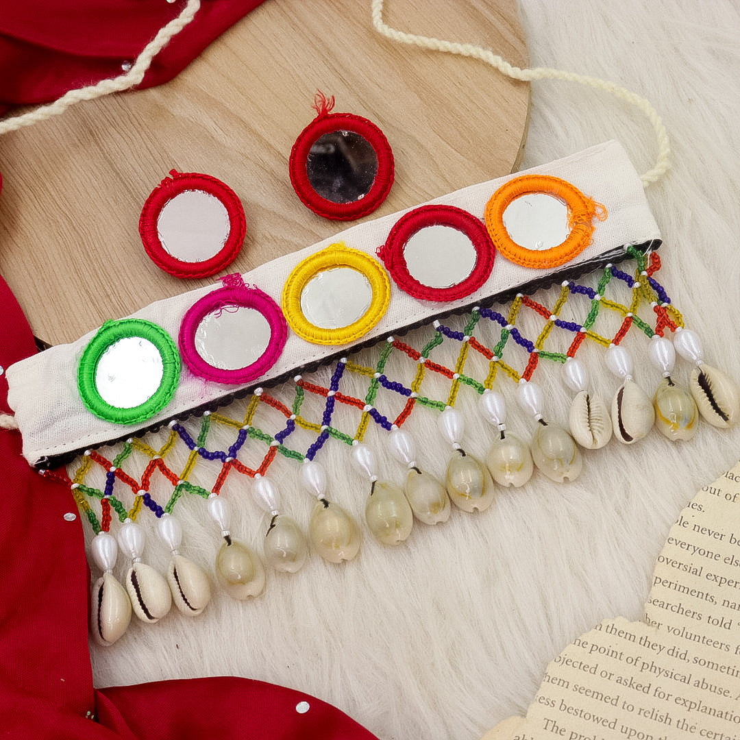 Suhani Handmade Mirror  Choker