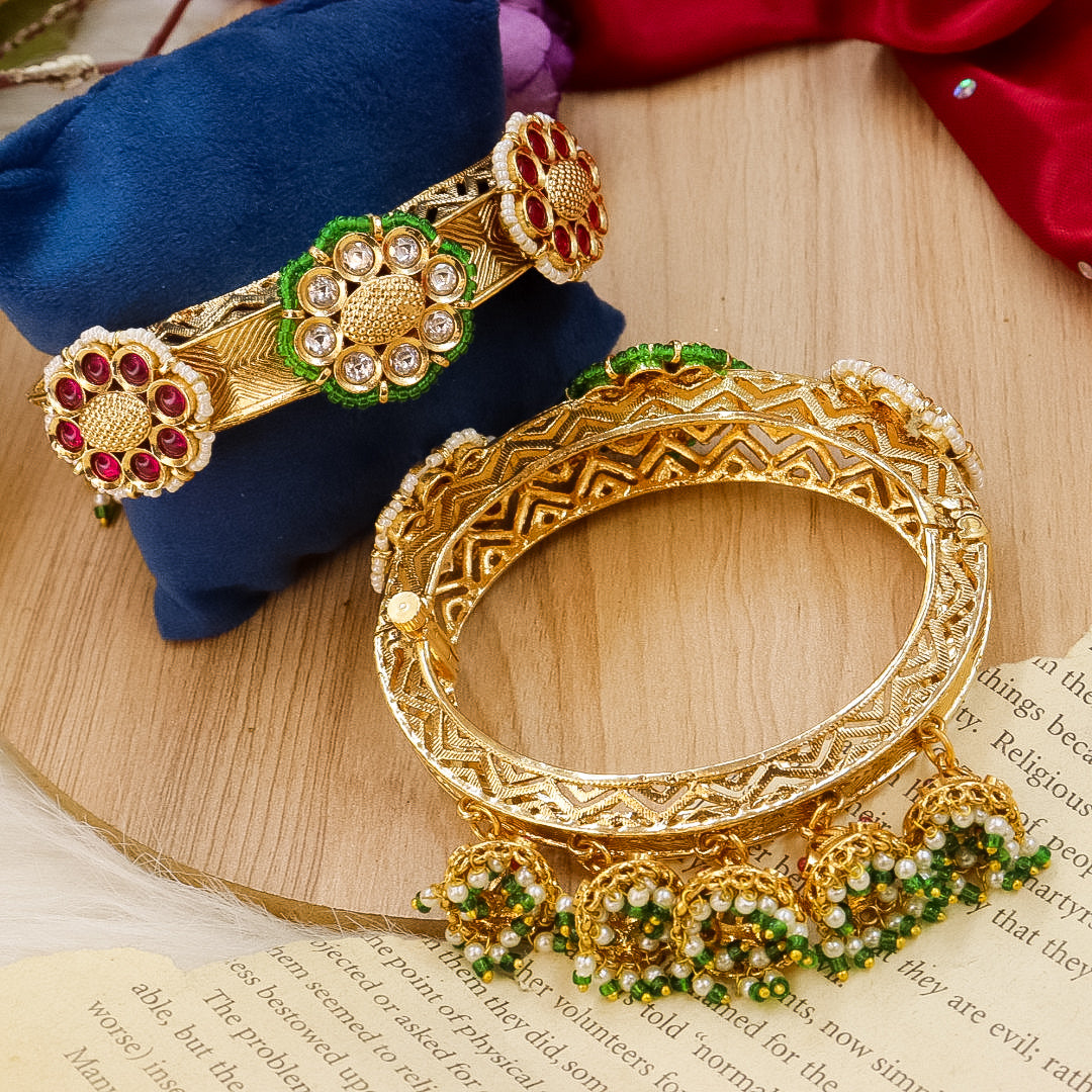 Zena  Rajwadi Copper Kada