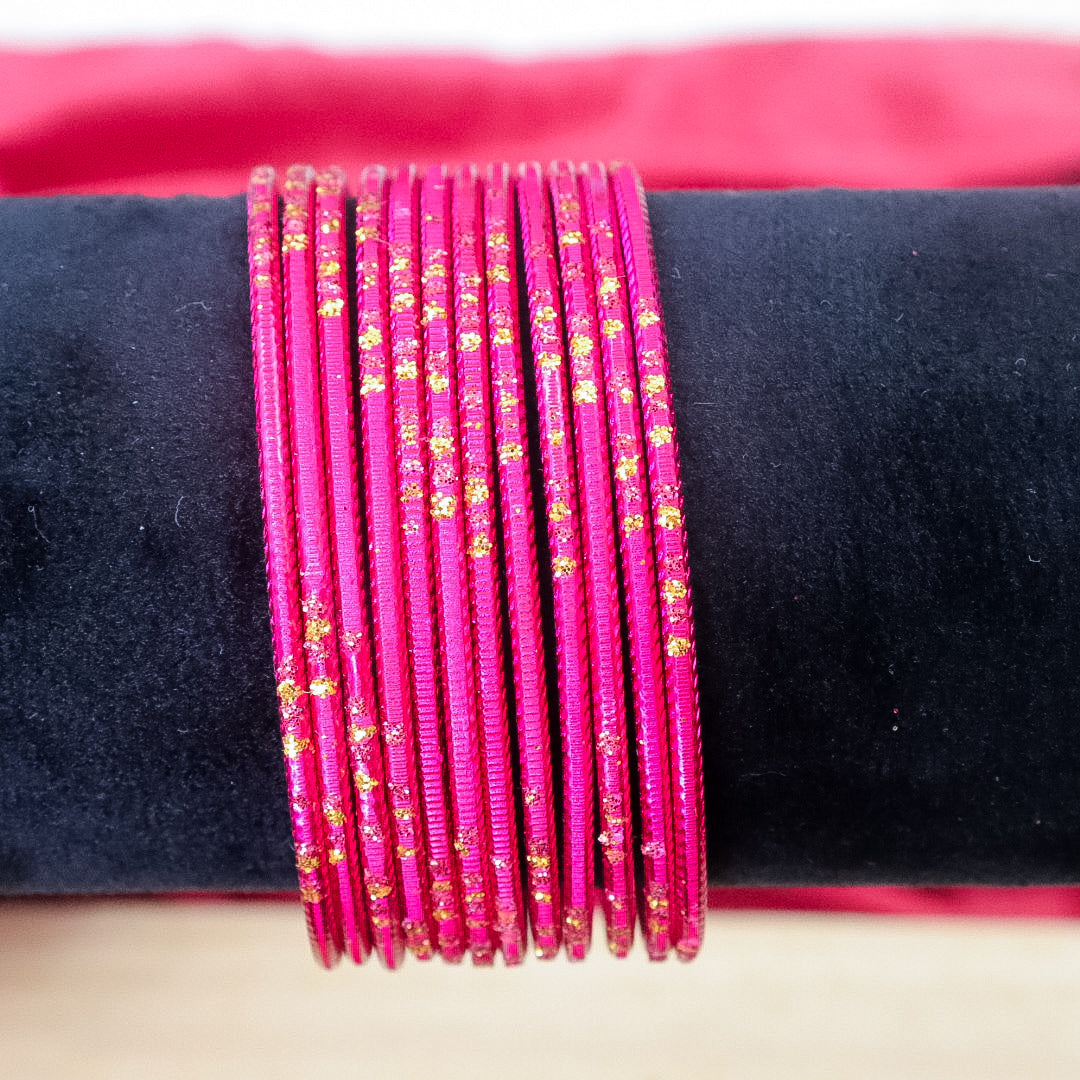Vamila Shimmer Metal Bangles (Dozen)