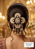 Load image into Gallery viewer, Garima Hair Broach With Latkans