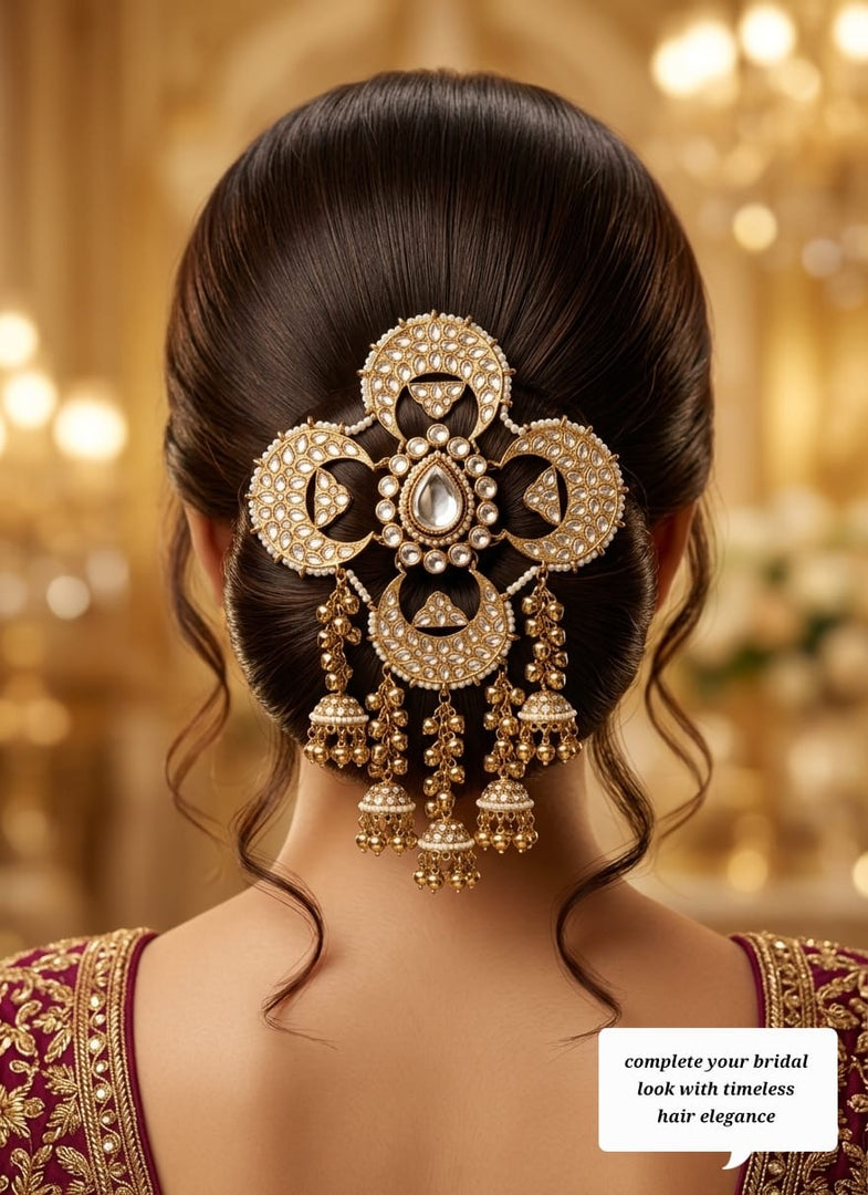 Garima Hair Broach With Latkans