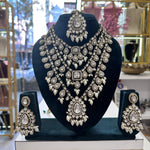 Load image into Gallery viewer, Layered Kundan Semi Bridal Necklace-White