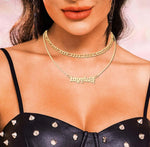 Load image into Gallery viewer, Baby girl Stainless Steel Double Chain Necklace
