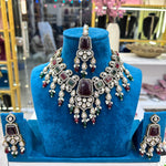 Load image into Gallery viewer, Jyoti Polki  Necklace With Mangtika