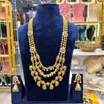 Load image into Gallery viewer, Ghazal Long 3 Line Heritage Necklace
