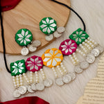 Load image into Gallery viewer, Saira Handmade Mirror  Choker