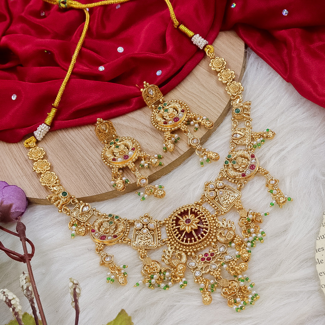 Yura Heritage Necklace- Red