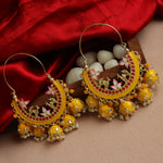 Load image into Gallery viewer, Meenakari Hoop Chandbali
