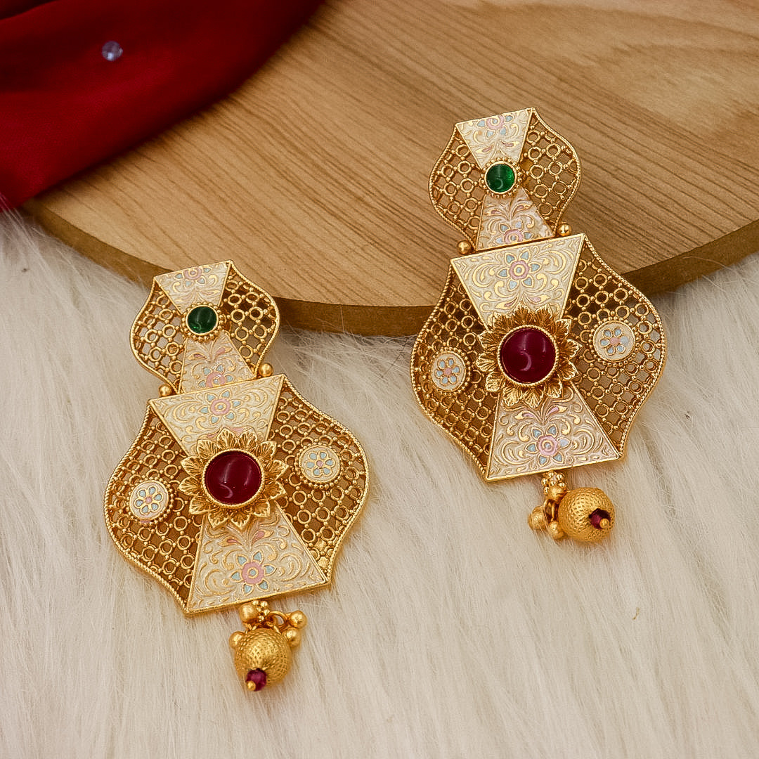 Traswa Brass Earrings