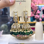 Load image into Gallery viewer, Prachi Kundan Hoop Jhumka
