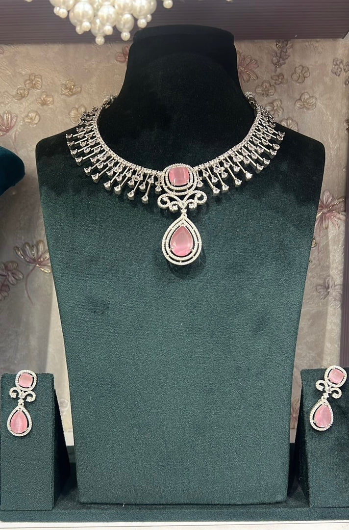 Chan Designer American Diamond Choker