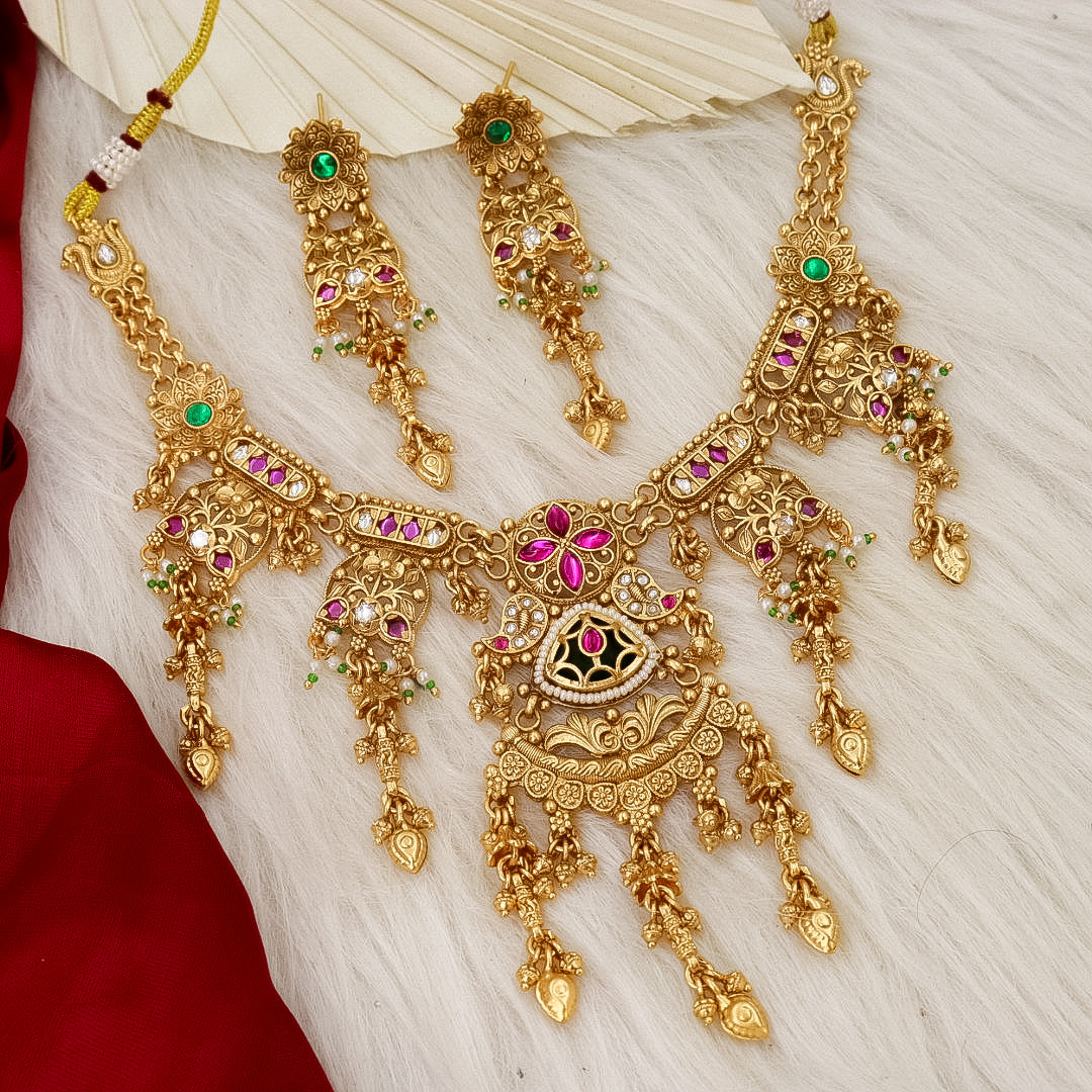 Rama Heritage+Swaroski Necklace