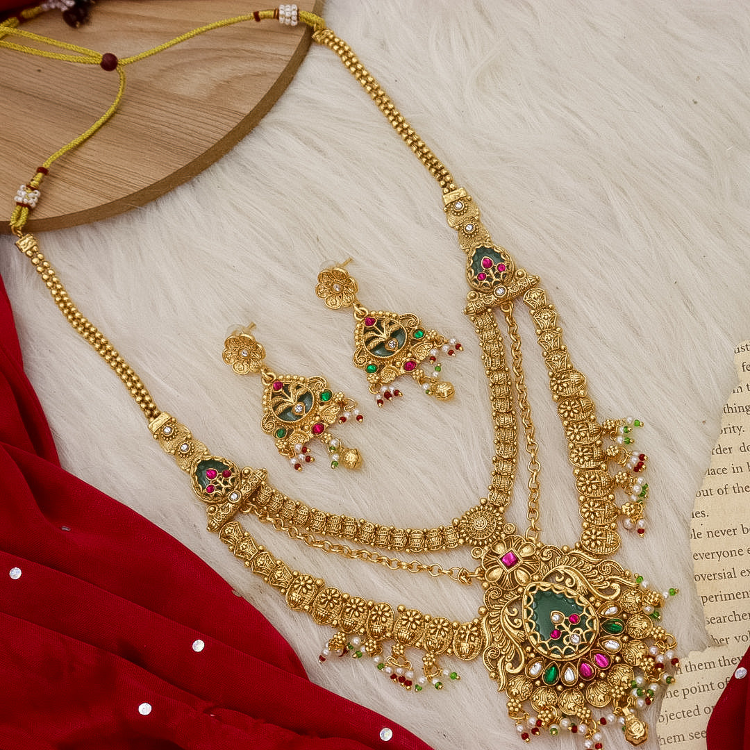 Shilpa layered Heritage  Necklace