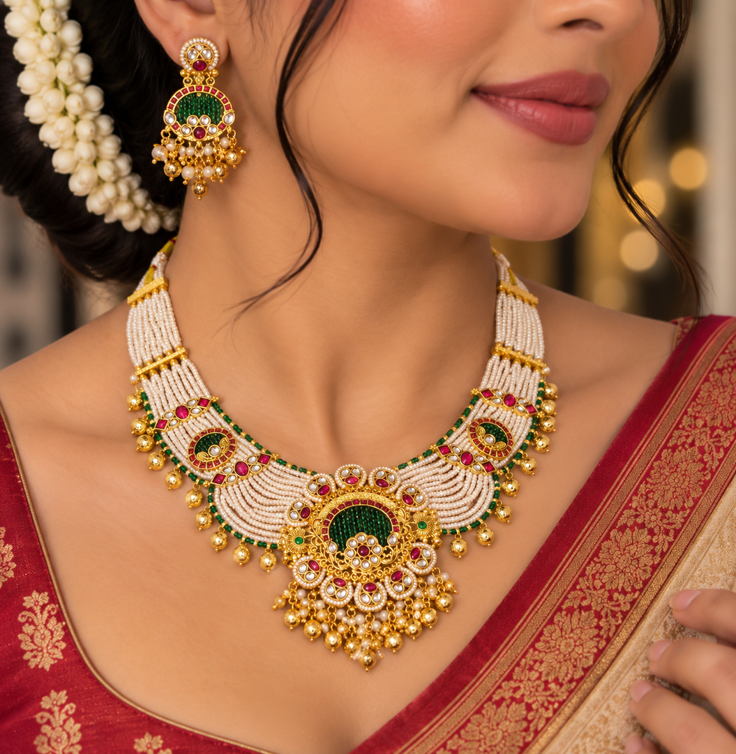 Ritika Rajwadi Choker Set