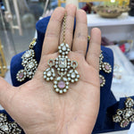 Load image into Gallery viewer, Sheefa Polki  Necklace With Mangtika