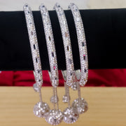 Diamond Bangles With Latakan Set of 4