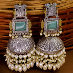 Load image into Gallery viewer, Shonali Statement Premium Brass Jhumka
