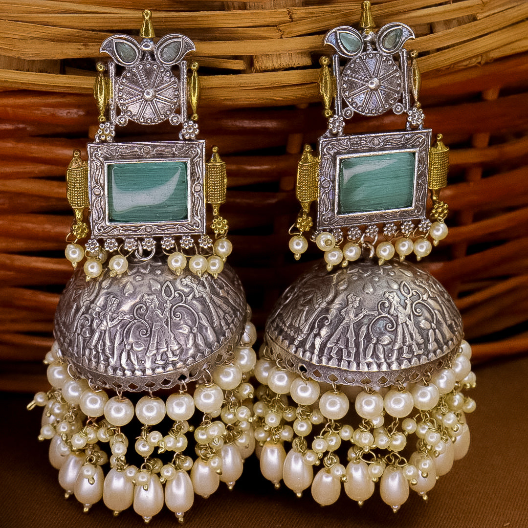 Shonali Statement Premium Brass Jhumka